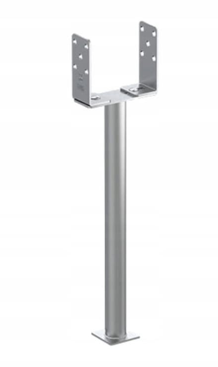 Domax - Verstelbare Paalhouder - 0-200mm - Gegalvaniseerd - Staal