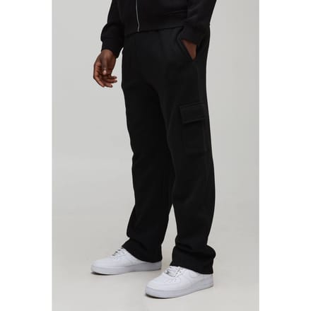 Essential Straight Leg Cargo Jogger | Black | Size Small
