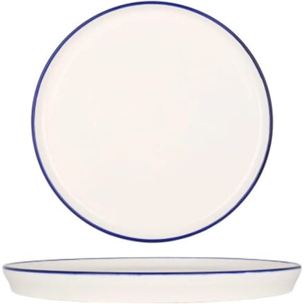 Rinart Dessertbord - Blue Edge - Porselein - 17 cm - set van 6