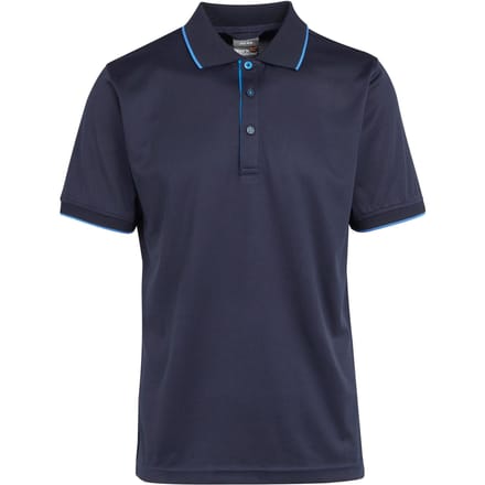 Regatta Heren Navigate Poloshirt met Korte Mouwen (Marine / Frans Blauw)