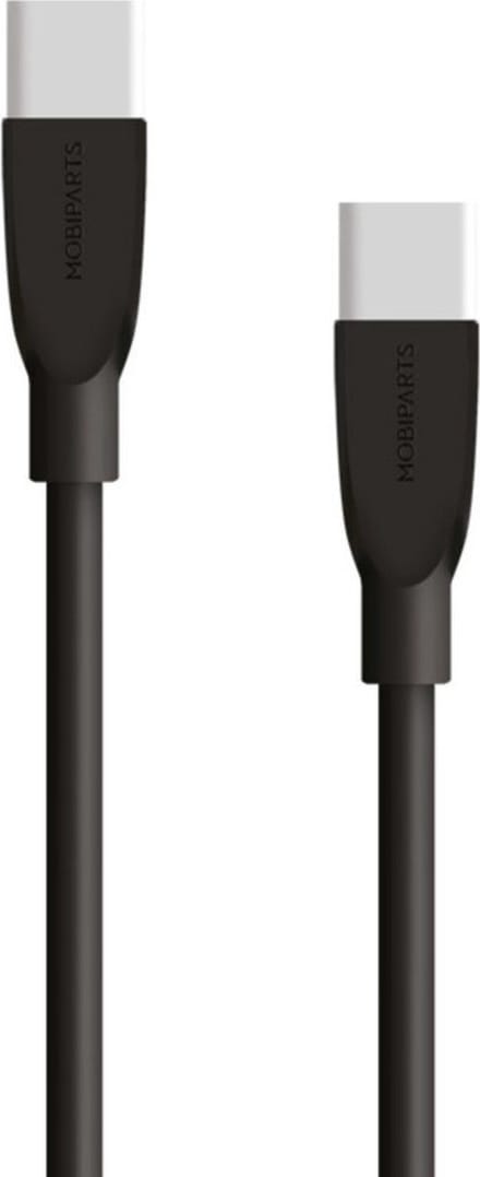 Mobiparts USB-C to USB-C Kabel 3A/60W 1m - Zwart