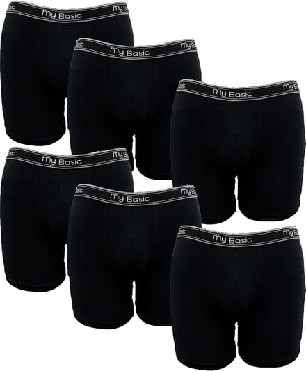 After Eden My Basic Mens boxer 6-pack Heren onderbroek - Zwart - Maat M