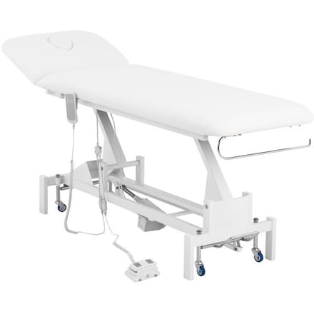 physa Massagetafel - elektrisch - 100 W - 200 kg - Wit 10040398