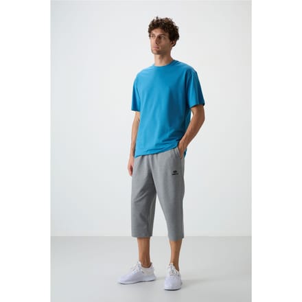 Heren Mid-waist Wijde Capri Shorts