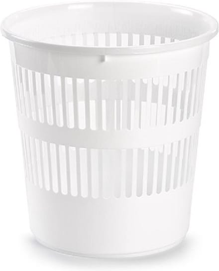 Plasticforte Afvalemmer - 10 liter - 28 cm - kunststof - wit - prullenmand