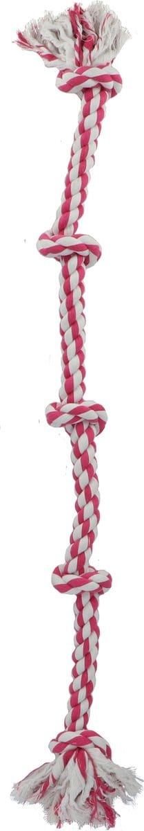 Adori Flostouw Xl Wit&Pink - Hondenspeelgoed - 150 cm