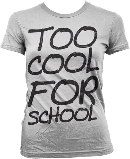 Hybris Too Cool For School Girly T-shirt voor dames, witite
