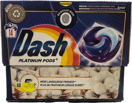 4x Dash Pods platinum 14sc frisheid van katoen