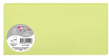 Clairefontaine knopgroen envelop met puntklep