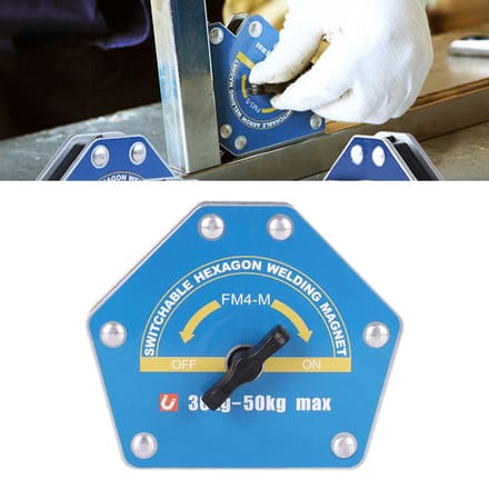 Magnetische Laslocator Schakelbaar Zeskant Sterk Multi-Hoek Zuiging 3050kg FM4 M