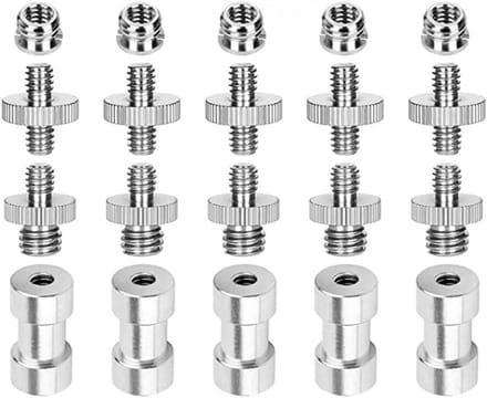 Set van 20 Statief Schroefadapters: 1/4 naar 3/8 Inch Schroefdraad