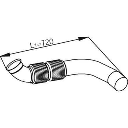 Uitlaatpijp DINEX 54245