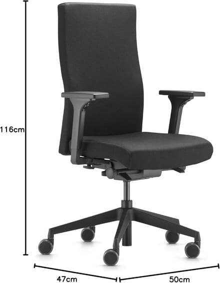 Ergonomische Bureaustoel – Zwart – Medahomestore