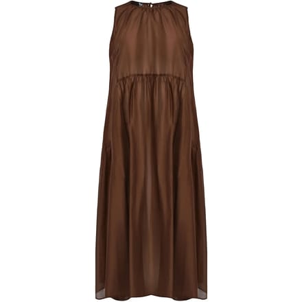 Mouwloos geplooid jurk vrouw Mat Fashion