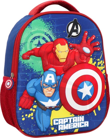 Marvel Avengers 3D Rugzak, Captain America - 32 x 26 x 10 cm - EVA polyester