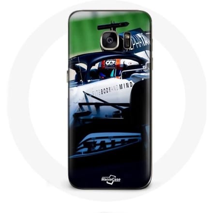 Coque pour Samsung Galaxy S7 Edge Formule 1 Pierre Gasly Pilote F1 Blanc