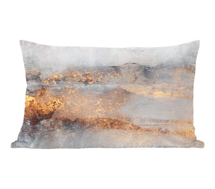Sierkussens - Kussentjes Woonkamer - 60x40 cm - Mist - Goud - Abstract