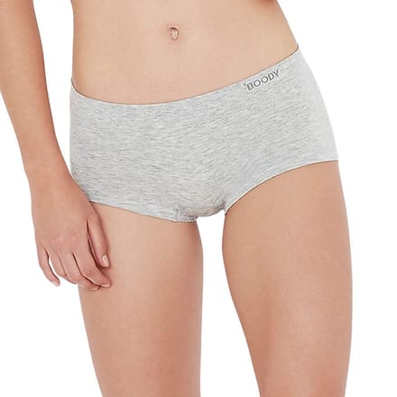 Boody - Bamboe Boyleg brief damesslips - lichtgrijs / L