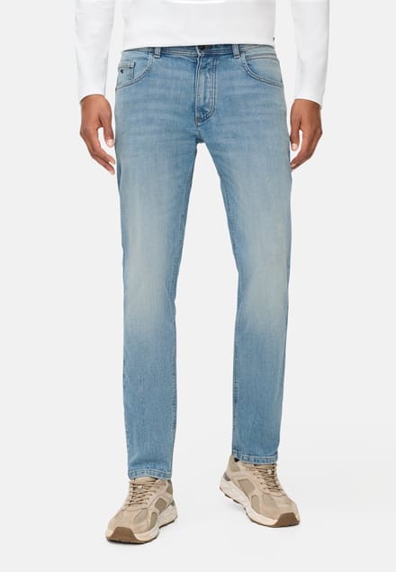 camel active fleXXXactive® denim 5-Zak Regular Fit Broek - Maat - Lichtblauwmenswear-32/30