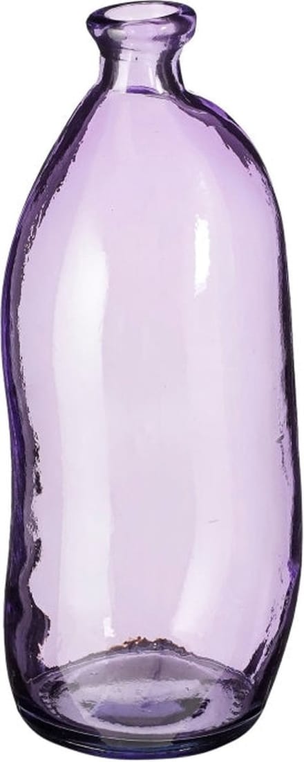 Mica Decorations Pinto Vaas - 13x13x35 cm - Glas - Paars