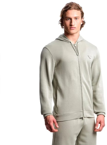 Emporio Armani Em000653_af19060 Sweatshirt Met Rits Beige S Man