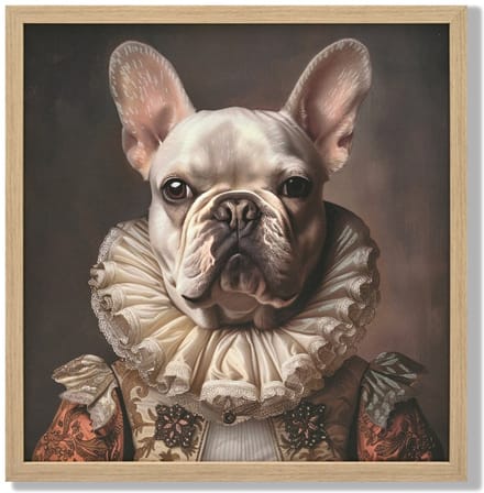Schilderij 50x50cm regency dog