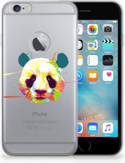 Apple iPhone 6 Plus | 6s Plus Telefoonhoesje met Naam Panda Color