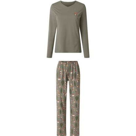 ESMARA Dames pyjama (Groen, S (36/38))
