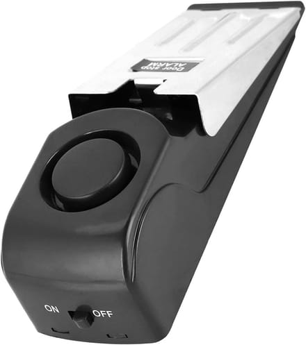 Draagbaar Alarm - Deurbeveiliging - Reizen Beveiligen - 120dB Sirene - Compact Formaat - Zwart Zilver