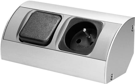Inbouwstopcontact voor onder het meubel 230V Met Schakelaar - Or-Ae-1302