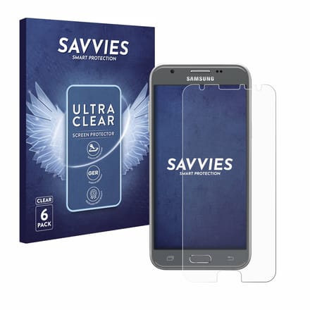 Savvies - Screenprotector voor Samsung Galaxy J3 2017 - Folie Beschermfolie transparant 6 Stuks