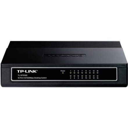 TP-LINK TL-SF1016D TL-SF1016D Netwerk switch 16 poorten 100 MBit/s