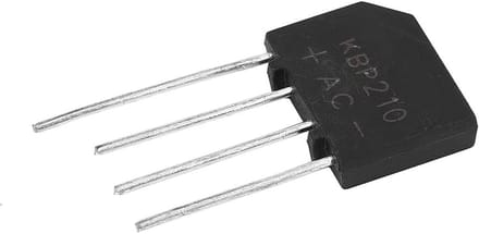 Gelijkrichterbrug - Diodebrug - Elektronische Schakelingen - 1000V Spanning - 4x3x1 cm