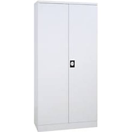 Stalen kast, H 1950 x B 920 x D 600 mm, wit/wit