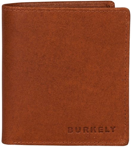 BURKELY Mannen Billfold Portemonnee - Cognac