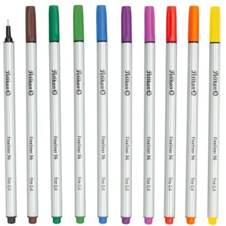 Pelikan Fineliner 96 assorted in 10pcs.-wallet