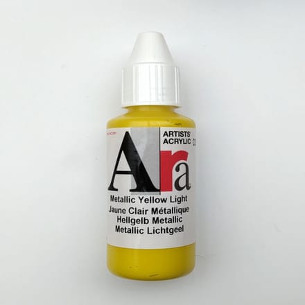 Acrylverf Ara 100ml - Metallic Lichtgeel - C530