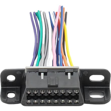 16-pins OBD2-kabel Vrouwelijke Verlengconnector OBD2-adapterkabel zwart