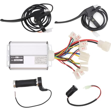 36V 1000W Elektrische Fiets Geborstelde Controller Remhendel Handvat Elektrisch Slot Gashendel white