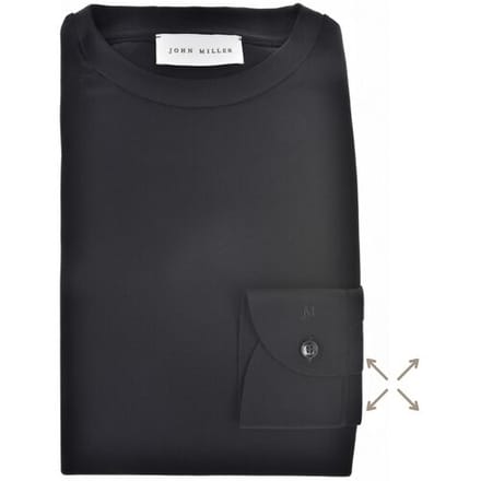 John Miller Plain Hyperstretch Comfort T-Shirt Zwart / male