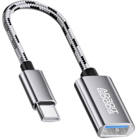 AdroitGoods USB-C naar USB-A Adapter - USB-C to USB-A - USB 3.0 - 5Gbps - Silver