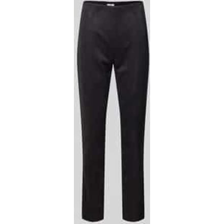 Skinny fit stoffen broek met siernaden