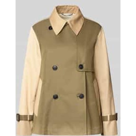 Korte Trenchcoat van katoenmix