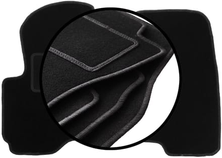Complete set veloursmatten voor: Mitsubishi Colt VII hatchback (2004-2008)