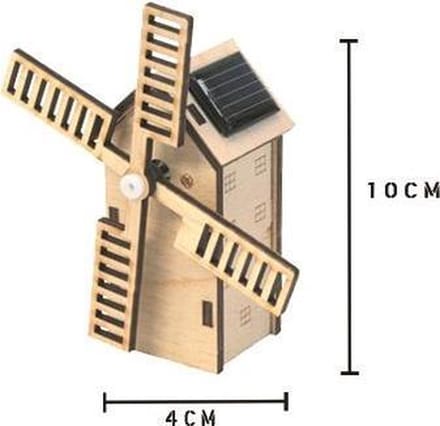 Solexpert Bouwpakket - hollandse molen met zonnepaneel - mini