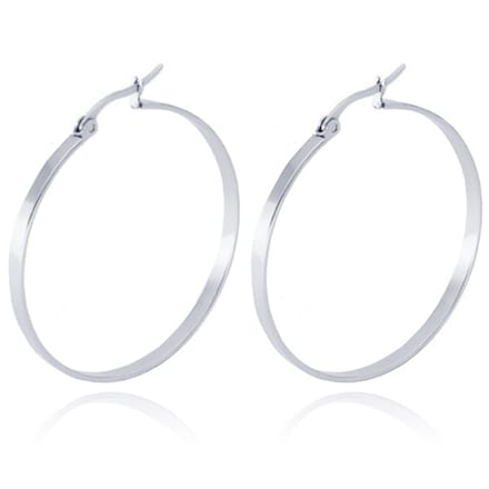 Dames oorringen Cilla Jewels Edelstaal Zilverkleurig-60mm