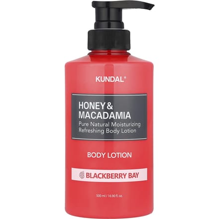 Lotion pour le corps Kundal, miel et macadamia, baie de mûre, 16,9 fl oz (500ml) gray