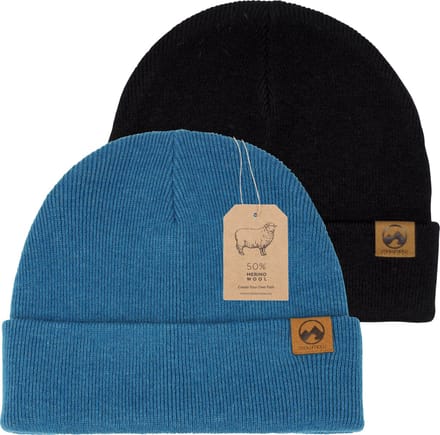 MowMow 2-pack Muts Merino - Beanie - Heren - Dames