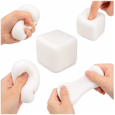 Marshmallow Squishy stressbal - 1 exemplaar - Slow Rising - Super zacht - Squeeze - Knijpbal