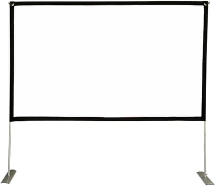 Projectiescherm - Filmscherm Beamer - Buitenfilms Kijken - Opvouwbaar Polyester - 100 inch 16:9 - Wit